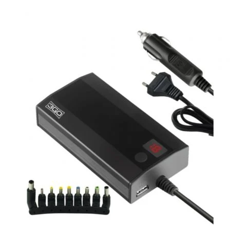 3Go Cargador de Portátil Alim90C2 90W con 9 Conectores y Adaptador para Coche 3Go Cargador de Portátil Alim90C2 90W con 9 Conectores y Adaptador para Coche